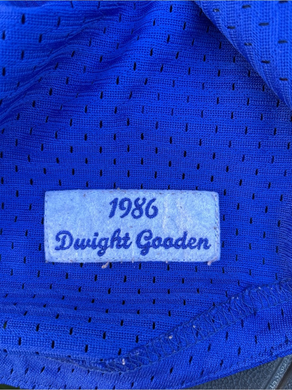 1986 Dwight Gooden #16 NY Mets Mens Mitchell & Ness Authentic BP Jersey Sz Small - Picture 9 of 11
